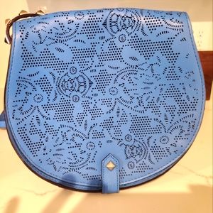 Blue Lasercut Rebecca Minkoff Crossbody